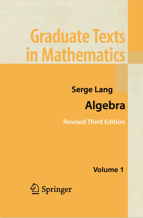 Lang's Algebra