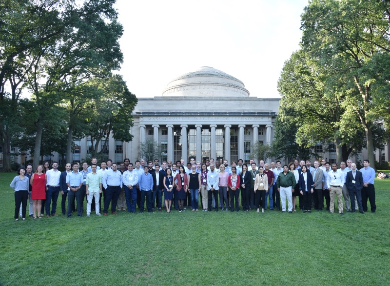 Group picture in front of the MIT Dome