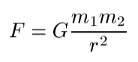 Newton's Gravity Law
